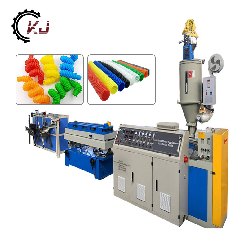 PE PP PVC Ħajt Uniku Corrugated Pipe Make Machine